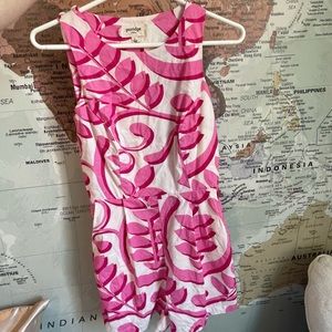 PINK ANTHROPOLOGIE PLEATED ROMPER